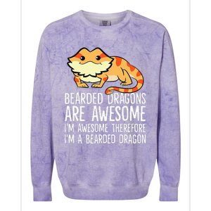 Bearded Dragons Are Awesome Im Awesome Im A Bearded Dragon Colorblast Crewneck Sweatshirt