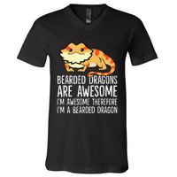 Bearded Dragons Are Awesome Im Awesome Im A Bearded Dragon V-Neck T-Shirt