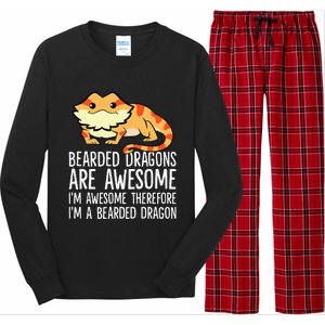 Bearded Dragons Are Awesome Im Awesome Im A Bearded Dragon Long Sleeve Pajama Set