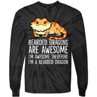 Bearded Dragons Are Awesome Im Awesome Im A Bearded Dragon Tie-Dye Long Sleeve Shirt