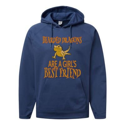 Bearded Dragons Are Best Friend Performance Fleece Hoodie