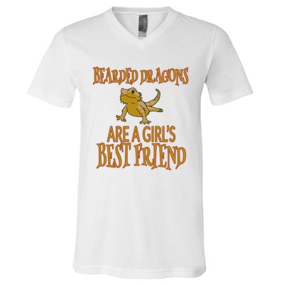 Bearded Dragons Are Best Friend V-Neck T-Shirt