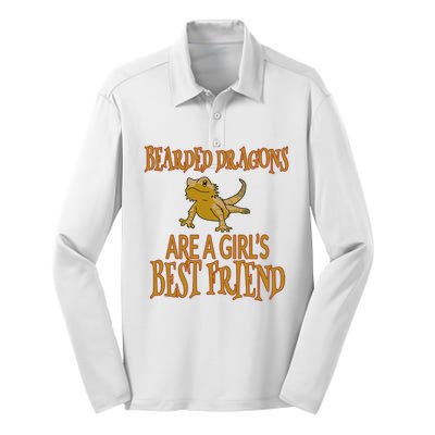 Bearded Dragons Are Best Friend Silk Touch Performance Long Sleeve Polo