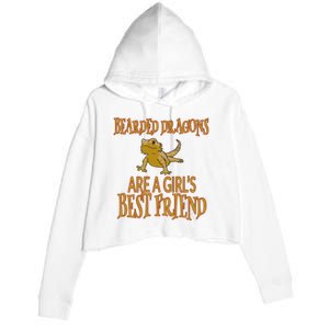 Bearded Dragons Are Best Friend Crop Fleece Hoodie