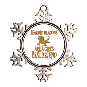 Bearded Dragons Are Best Friend Metallic Star Ornament