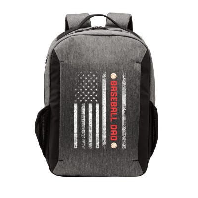 Baseball Dad American Flag Cool Father's Day Gift Vector Backpack