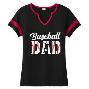 Baseball Dad Apparel Dad Baseball Ladies Halftime Notch Neck Tee