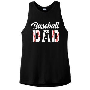 Baseball Dad Apparel Dad Baseball Ladies PosiCharge Tri-Blend Wicking Tank