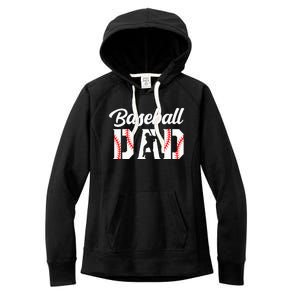 Baseball Dad Apparel Dad Baseball Women's Fleece Hoodie