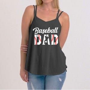 Baseball Dad Apparel Dad Baseball Women's Strappy Tank