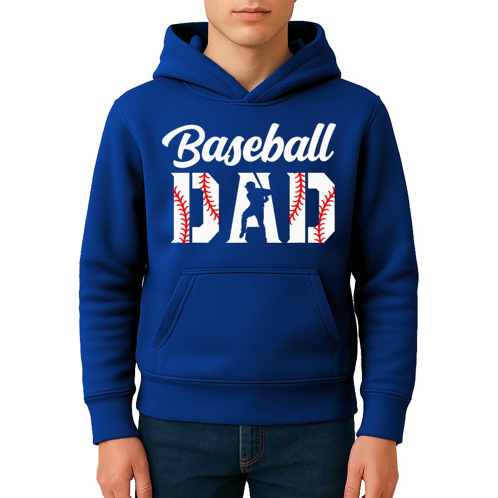 Baseball Dad Apparel Dad Baseball Kids Hoodie