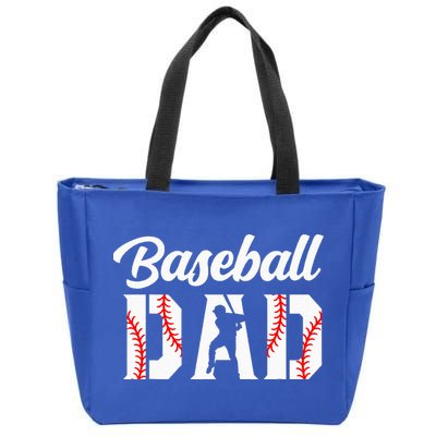 Baseball Dad Apparel Dad Baseball Zip Tote Bag