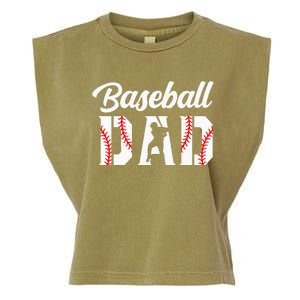 Baseball Dad Apparel Dad Baseball Garment-Dyed Women's Muscle Tee