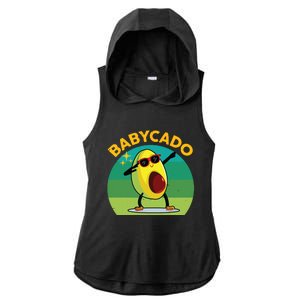 Babycado Dabbing Avocado Cute Baby Boy Mexican Ladies PosiCharge Tri-Blend Wicking Draft Hoodie Tank