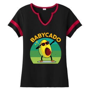 Babycado Dabbing Avocado Cute Baby Boy Mexican Ladies Halftime Notch Neck Tee