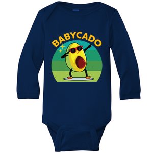 Babycado Dabbing Avocado Cute Baby Boy Mexican Baby Long Sleeve Bodysuit