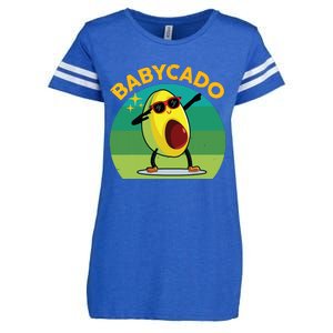 Babycado Dabbing Avocado Cute Baby Boy Mexican Enza Ladies Jersey Football T-Shirt