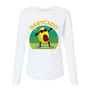 Babycado Dabbing Avocado Cute Baby Boy Mexican Womens Cotton Relaxed Long Sleeve T-Shirt