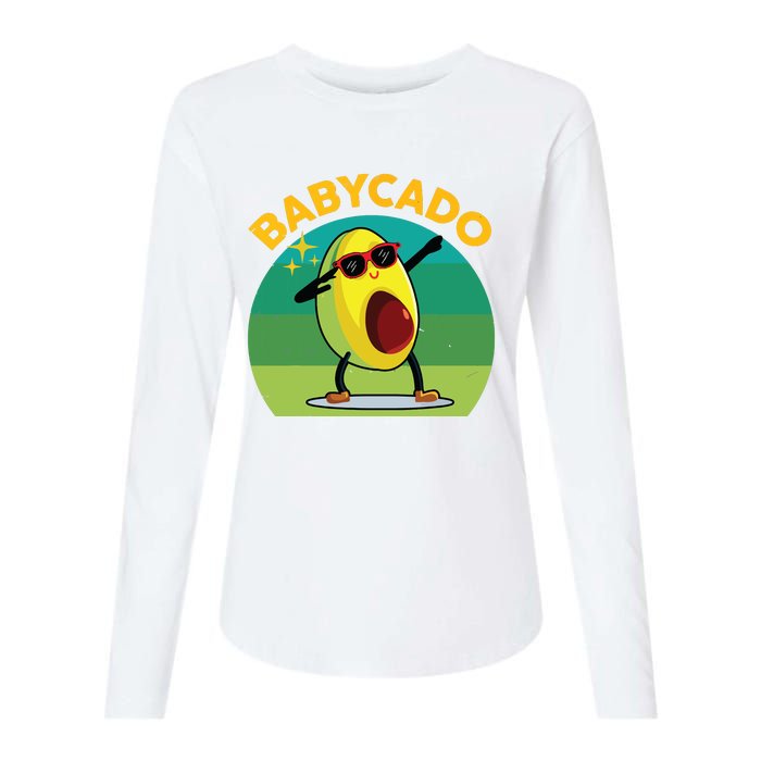 Babycado Dabbing Avocado Cute Baby Boy Mexican Womens Cotton Relaxed Long Sleeve T-Shirt