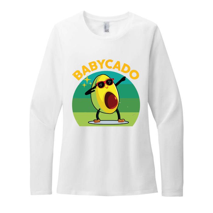 Babycado Dabbing Avocado Cute Baby Boy Mexican Womens CVC Long Sleeve Shirt