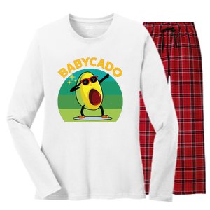 Babycado Dabbing Avocado Cute Baby Boy Mexican Women's Long Sleeve Flannel Pajama Set 