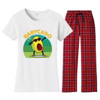 Babycado Dabbing Avocado Cute Baby Boy Mexican Women's Flannel Pajama Set