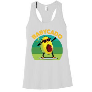 Babycado Dabbing Avocado Cute Baby Boy Mexican Women's Racerback Tank