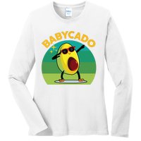 Babycado Dabbing Avocado Cute Baby Boy Mexican Ladies Long Sleeve Shirt