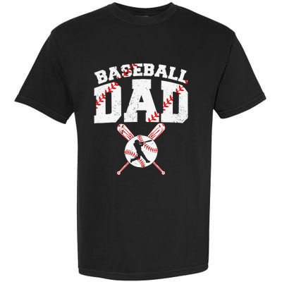 Baseball Dad Apparel Dad Baseball Father's Day Garment-Dyed Heavyweight T-Shirt