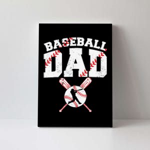 Baseball Dad Apparel Dad Baseball Father's Day Canvas