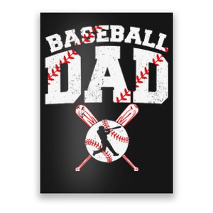 Baseball Dad Apparel Dad Baseball Father's Day Poster