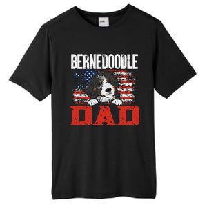 Bernedoodle Dog American Flag Bernedoodle Dad Tall Fusion ChromaSoft Performance T-Shirt