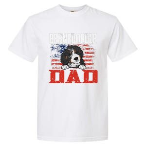 Bernedoodle Dog American Flag Bernedoodle Dad Garment-Dyed Heavyweight T-Shirt