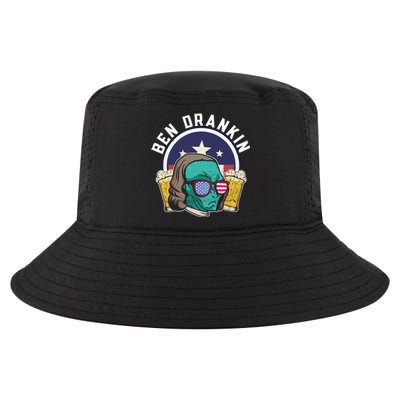 Ben Drankin Alien Usa Funny 4th Of July Cool Gift Cool Comfort Performance Bucket Hat