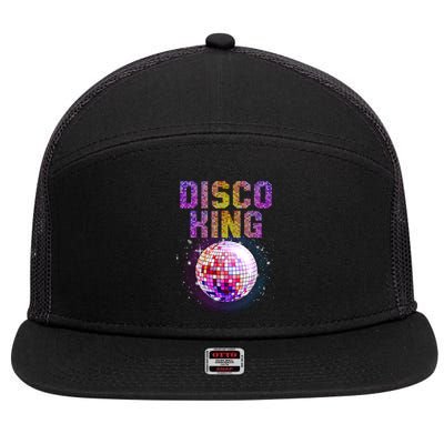 Best Disco Art Groovy Dance Music Disco Lover 7 Panel Mesh Trucker Snapback Hat