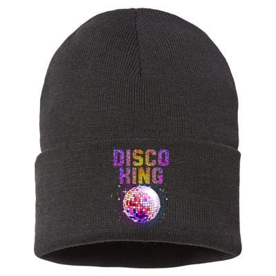 Best Disco Art Groovy Dance Music Disco Lover Sustainable Knit Beanie