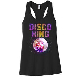 Best Disco Art Groovy Dance Music Disco Lover Women's Racerback Tank