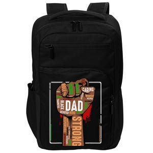 Black Dad African American Melanin Pride Black History Month Impact Tech Backpack