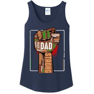 Black Dad African American Melanin Pride Black History Month Ladies Essential Tank