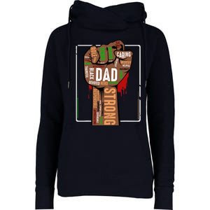 Black Dad African American Melanin Pride Black History Month Womens Funnel Neck Pullover Hood