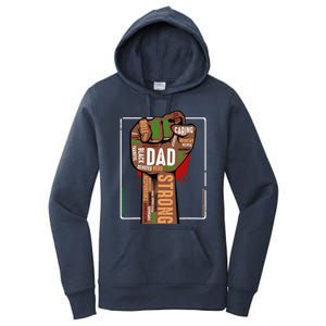 Black Dad African American Melanin Pride Black History Month Women's Pullover Hoodie