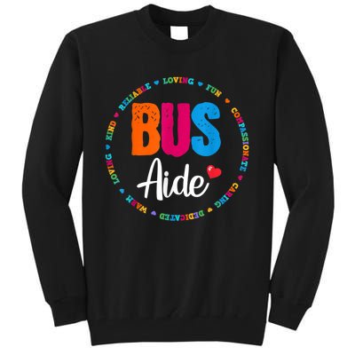 Bus Driver Aide Matching Group Squad Back To School Tall Sweatshirt