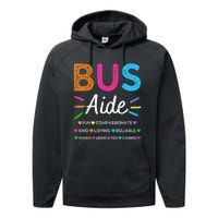 Bus Driver Aide Back To School Matching Group Squad Performance Fleece Hoodie