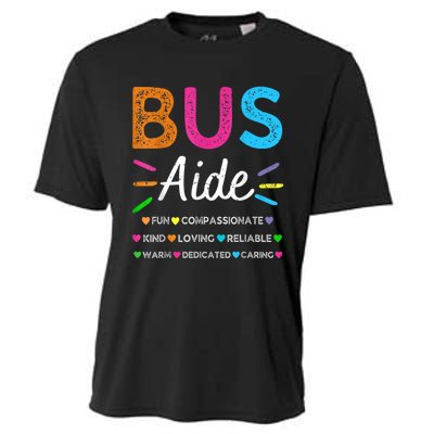 Bus Driver Aide Back To School Matching Group Squad Cooling Performance Crew T-Shirt