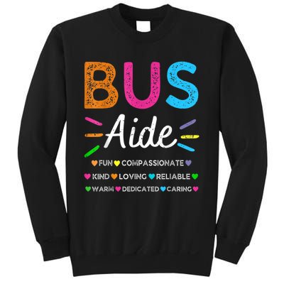 Bus Driver Aide Back To School Matching Group Squad Sweatshirt