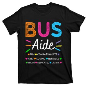 Bus Driver Aide Back To School Matching Group Squad T-Shirt