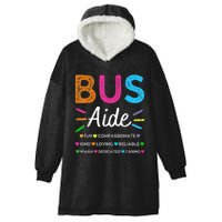 Bus Driver Aide Back To School Matching Group Squad Hooded Wearable Blanket