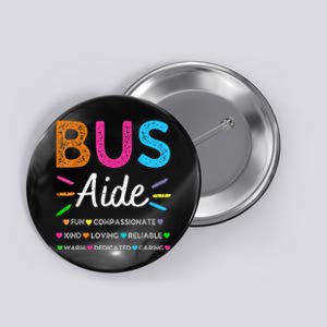 Bus Driver Aide Back To School Matching Group Squad Button