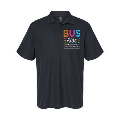 Bus Driver Aide Back To School Matching Group Squad Softstyle Adult Sport Polo