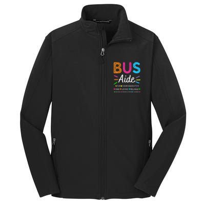 Bus Driver Aide Back To School Matching Group Squad Core Soft Shell Jacket